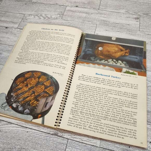 Big Boy Barbecue Book Vtg 1960 Shows How Easy To Cook on a Spit & Grill Cookbook - Picture 12 of 16